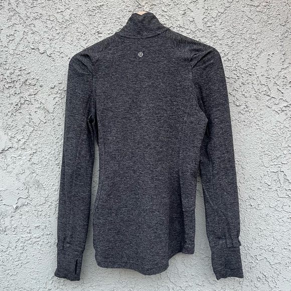 Lululemon - Extra Mile 1/2 Zip *Reflective in Heathered Black / Reflecti… - Picture 5 of 6